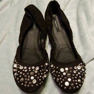 Black studded shoes